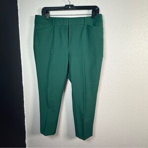 White House Black Market Green Ankle Pants